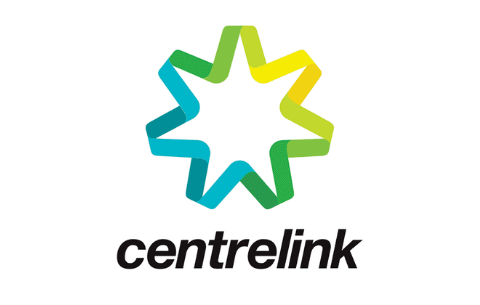 Centrelink logo with white background